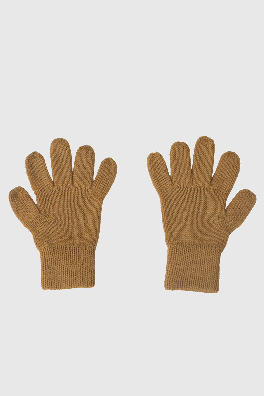 Yellow Plain Woollen Gloves (1 to 2 years) | Kids
